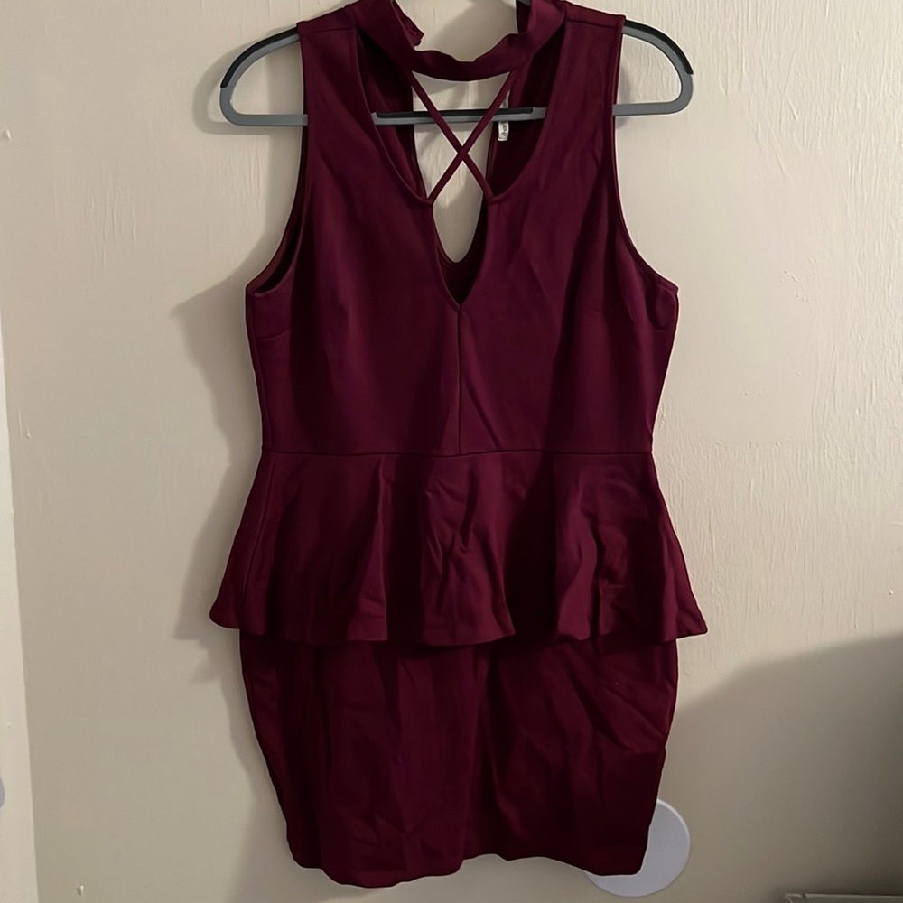 Maroon dress